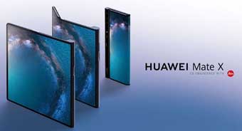 Выпущен  Huawei Mate X складной 5G смартфон