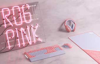 Asus RoG выпускает клавиатуру, мышь и наушники розово-серого цвета